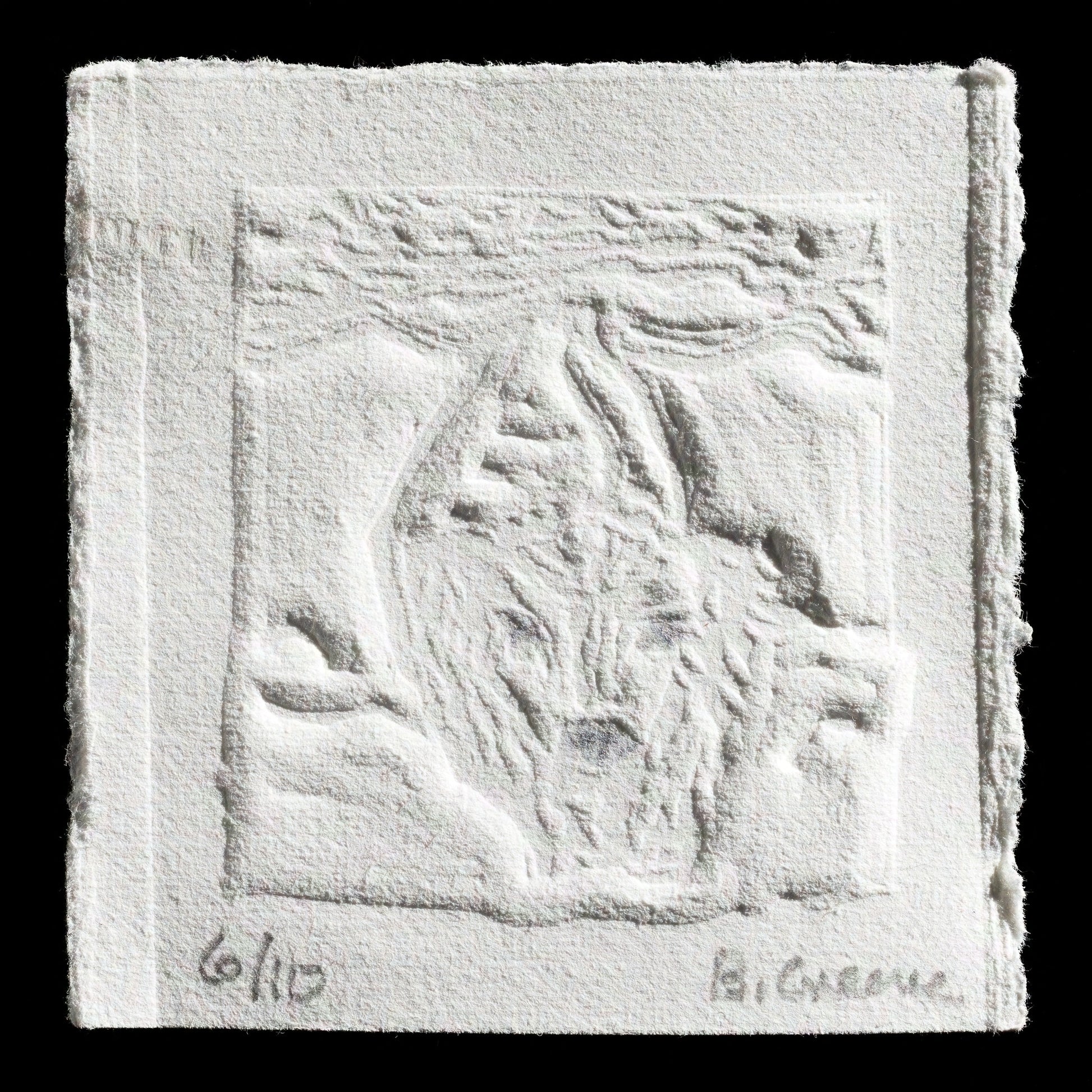 "Cow in snow" by Barbara Greene