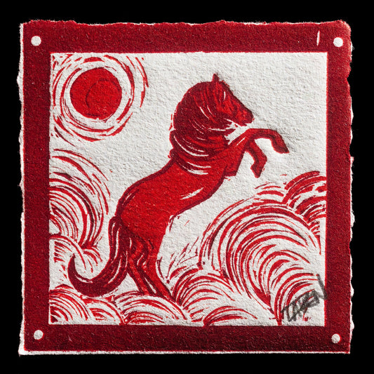 "Horse of a Different Color, Red" by Lauren A. Medford