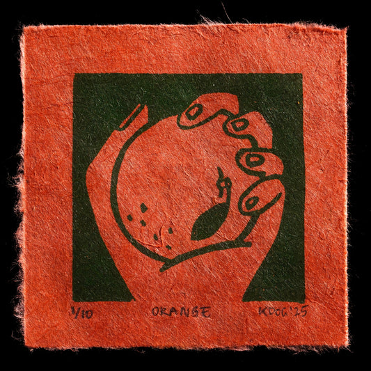 "Orange" by Kristin Werner (Dangerpoodle Prints)