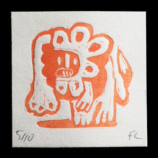 "Small Lion, Big Paw" by Fabric Lenny