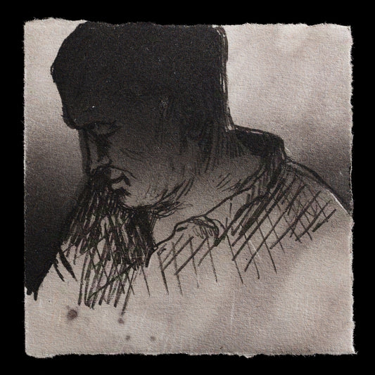 Here is a rewritten version of the description:

"Steve, Portrait Club, November 2021." by Scarlett Rebecca, showcases a portrait print created using lithography techniques. The artwork features Steve in a club setting from November 2021, with a focus on neutral tones and factual representation.