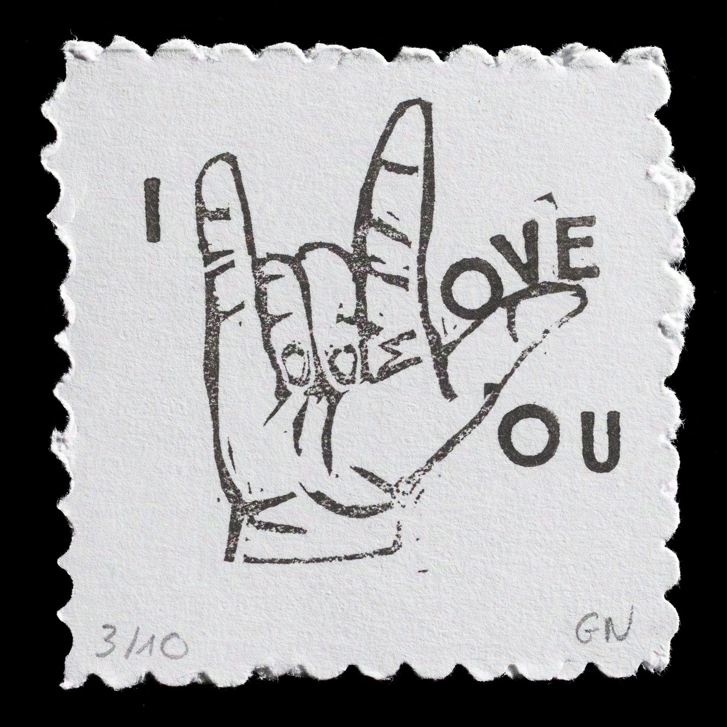 "Je taime in sign language " by Gwénaëlle