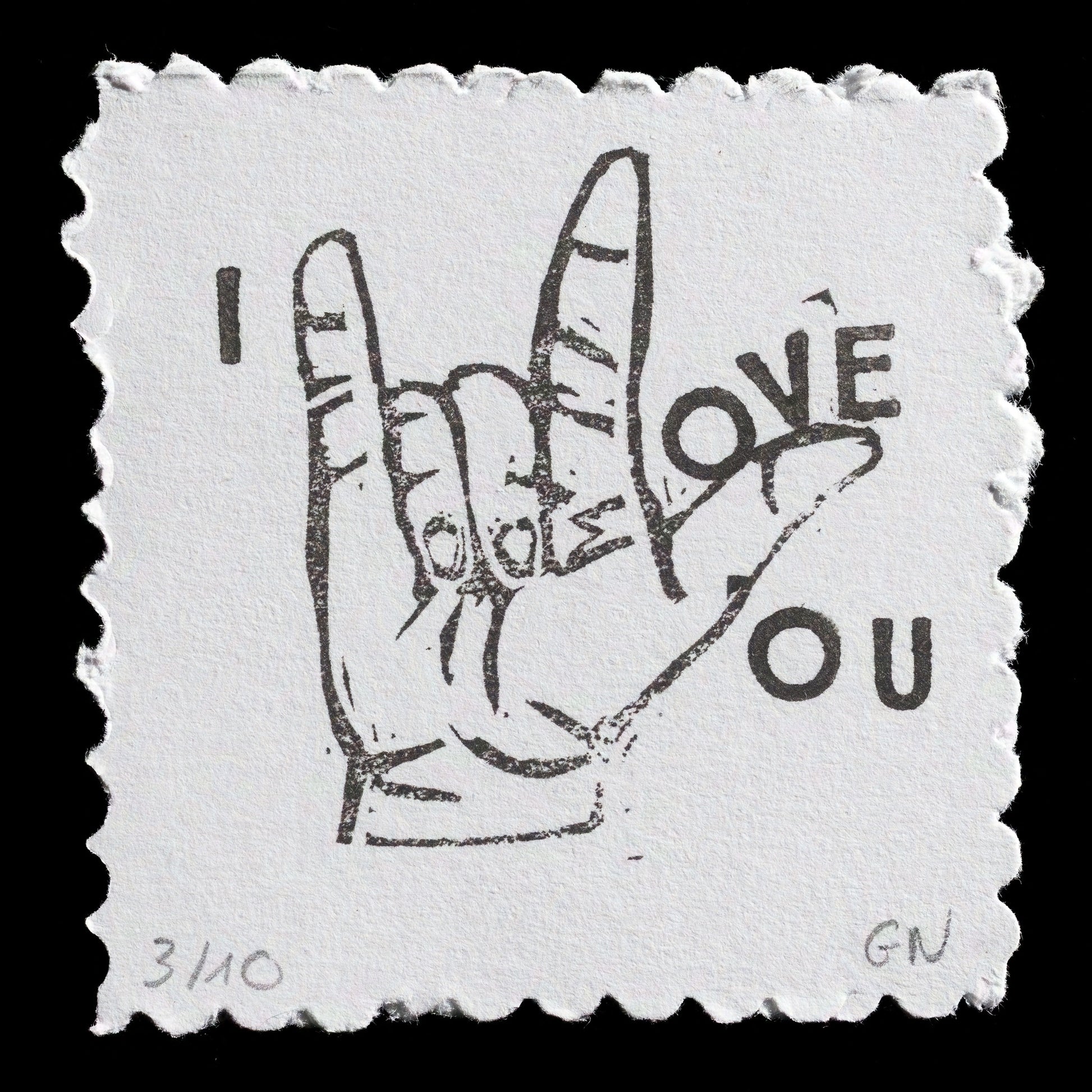 "Je taime in sign language " by Gwénaëlle