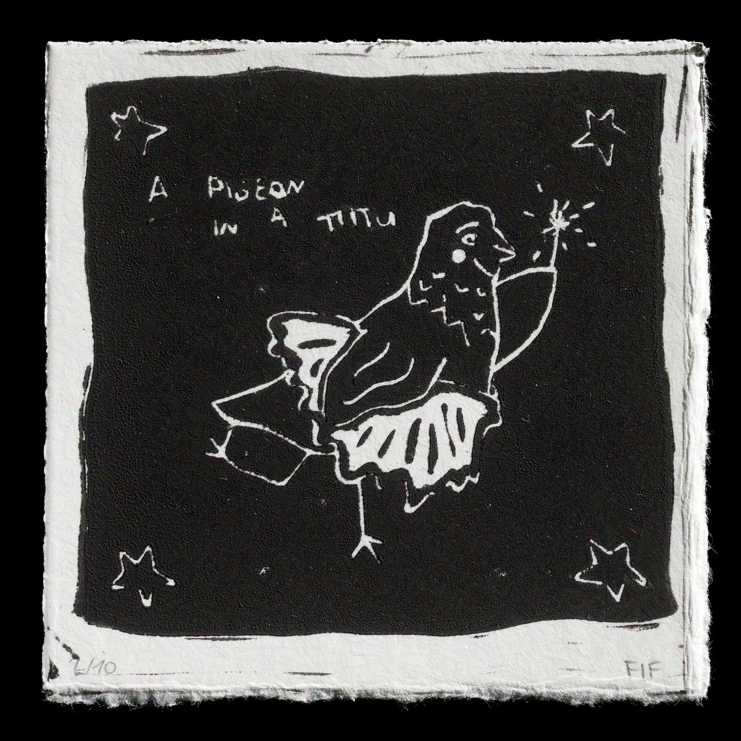 "A pigeon in a tutu " by Feline Mönke